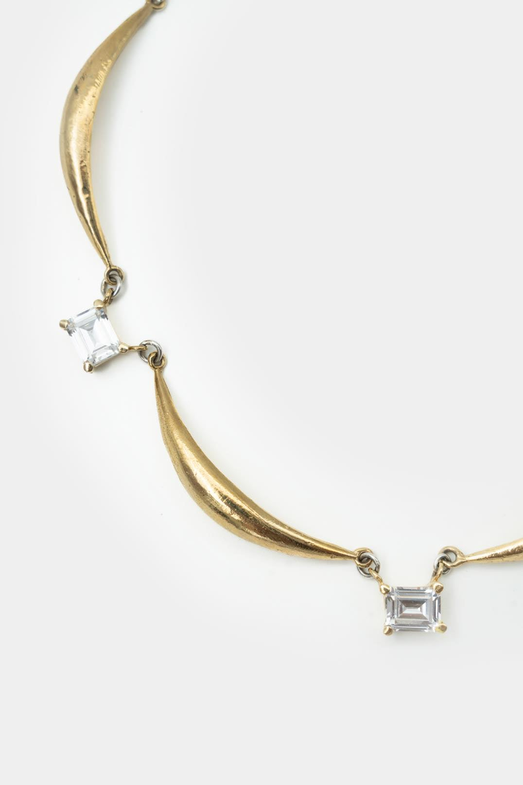 Voodoo Jewels Bold Shapes Callisto collana Brone zirconi smeraldo