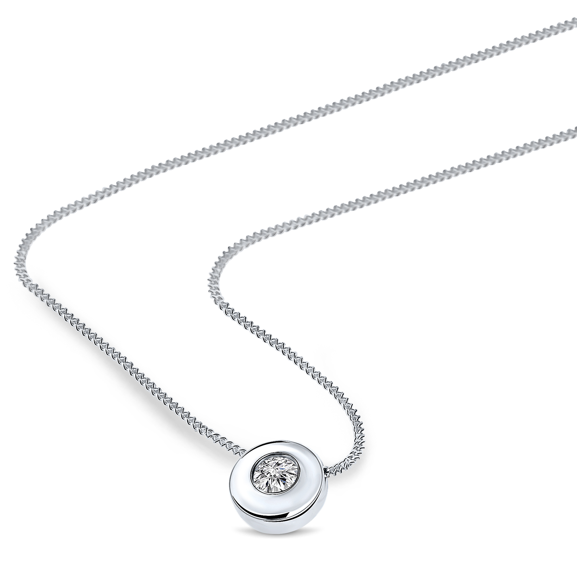 Miore Collana Oro Bianco 14Kt 585