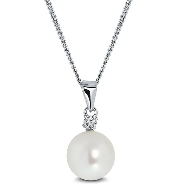 Miore Necklace Collana oro bianco 9kt perla acqua dolce