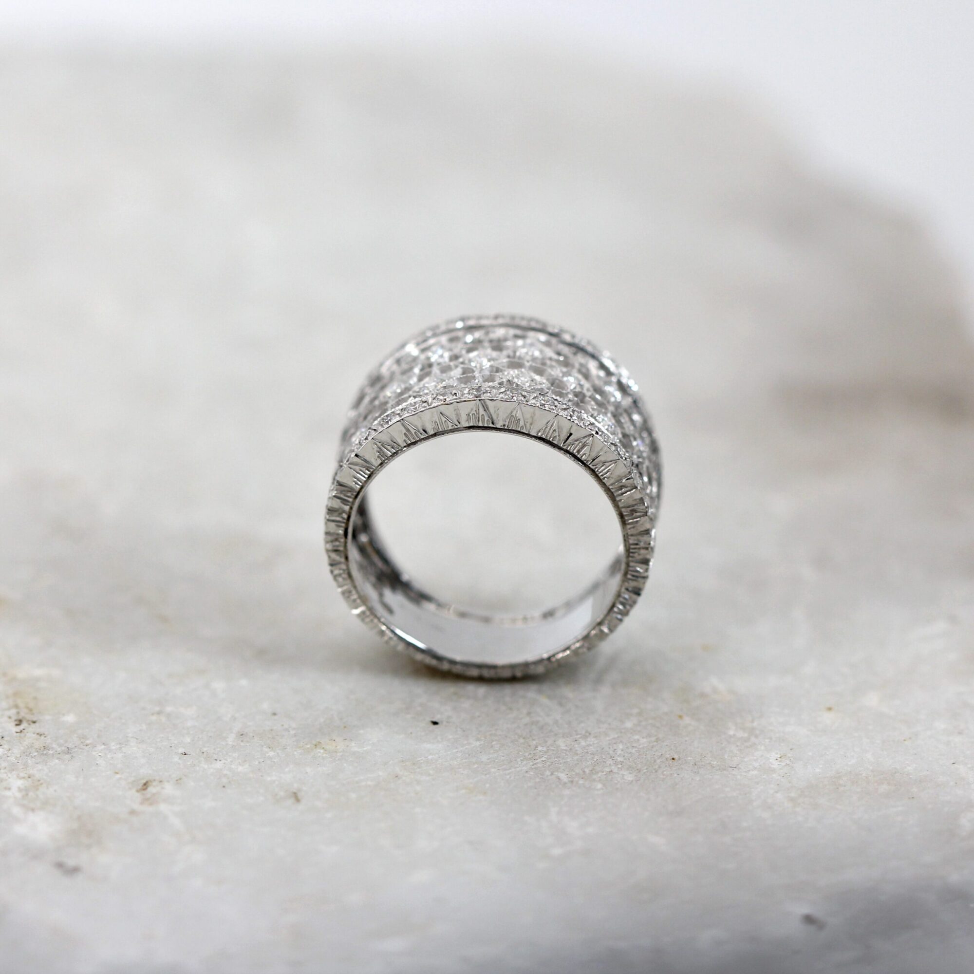Anna Gioielli Fiorentino anello oro bianco diamanti 0,63 ct