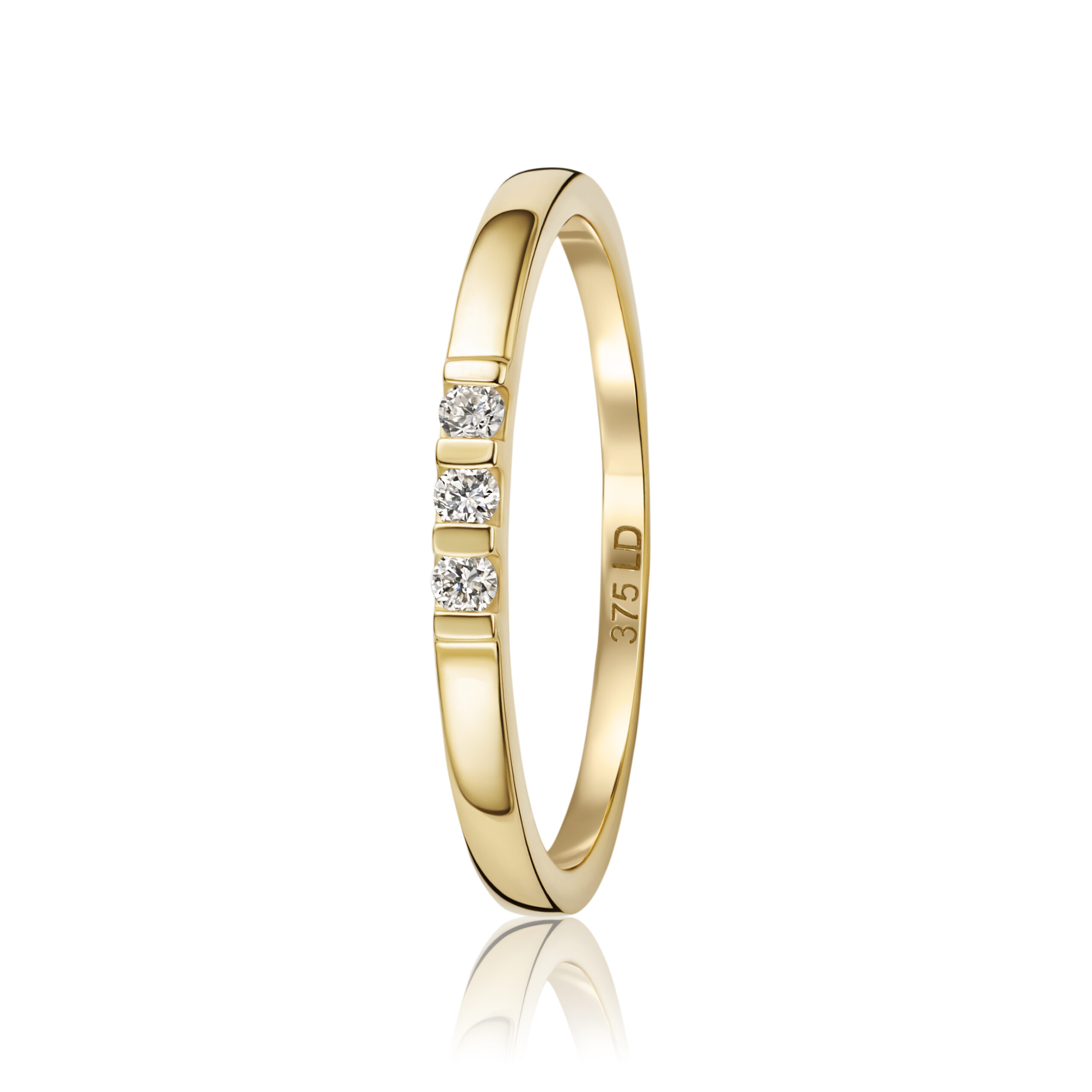 Miore Ring Anello Oro Giallo 9Kt 375