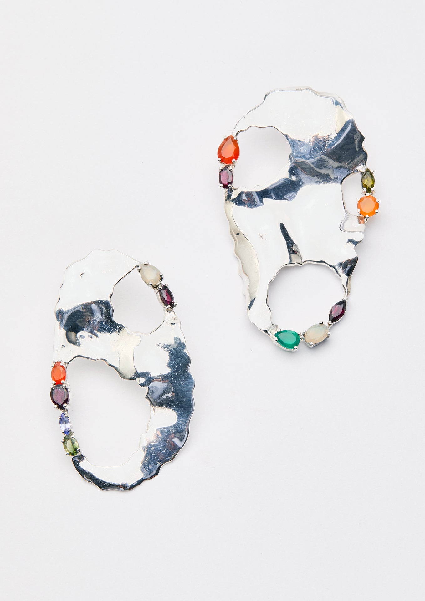 Voodoo Jewels Bold Shapes Hila orecchini pietre argento