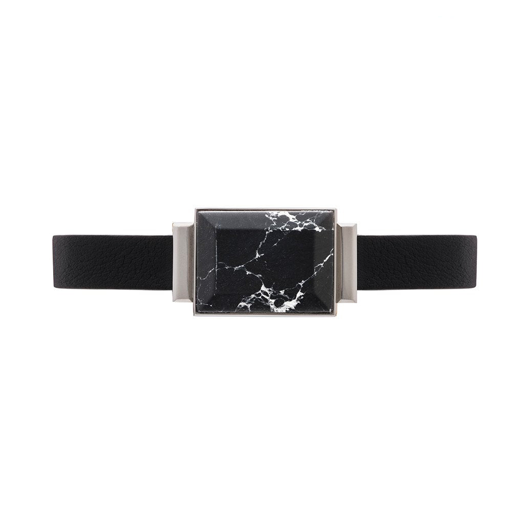Ringly GO bracciale smart pelle nero Black Black