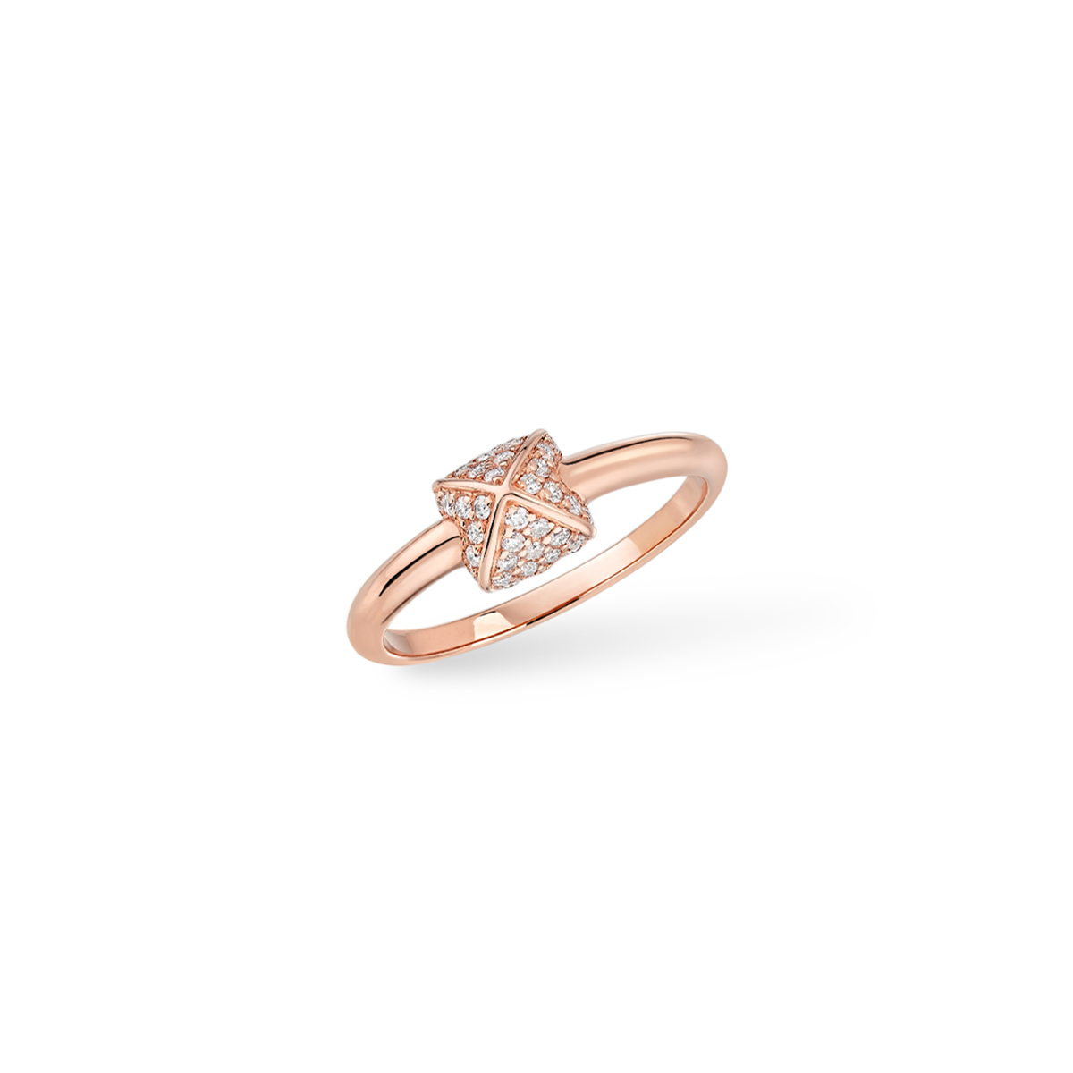 Korloff Korlove JL-JKVR01-PG/D anello oro rosa 1 cuore diamanti
