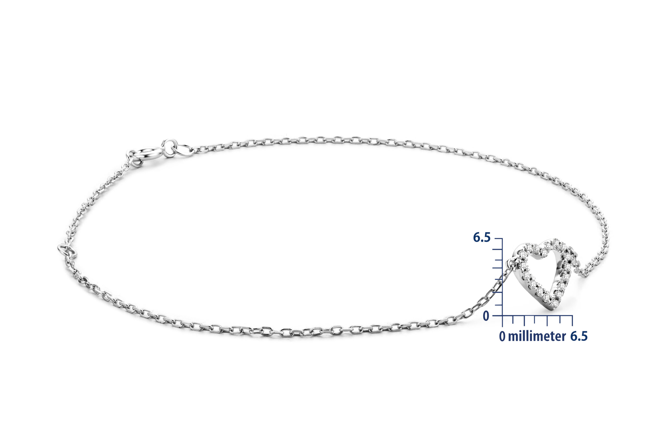 Miore Bracelet Bracciale in Oro Bianco 9 Kt 375