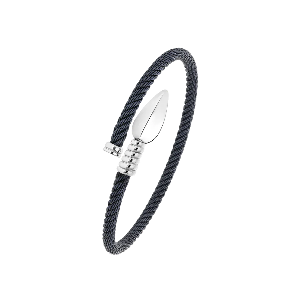 Korloff Lance JL-JLBB01-WG/BS bracciale oro bianco acciaio blu 17 cm