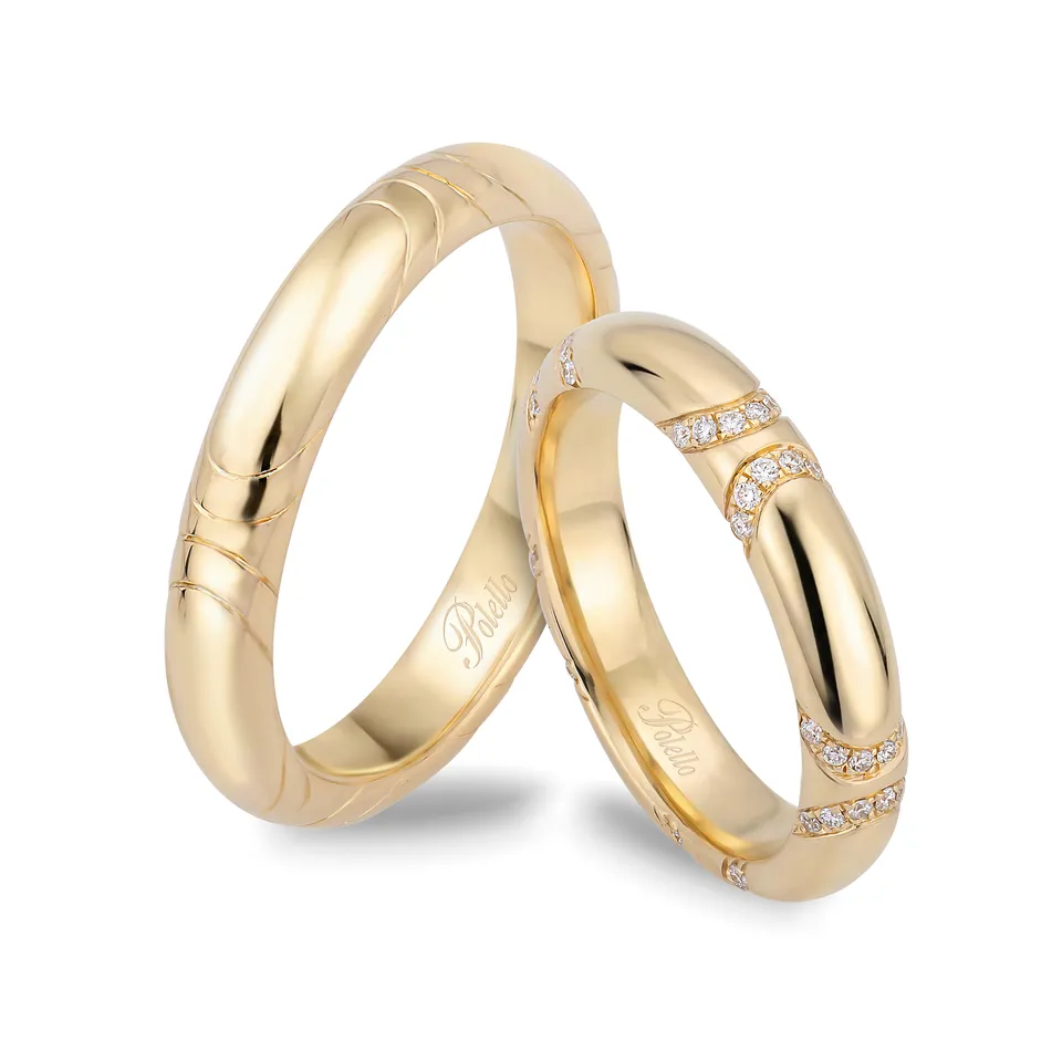 Polello Si Lo Voglio Fede Oro Giallo Diamanti