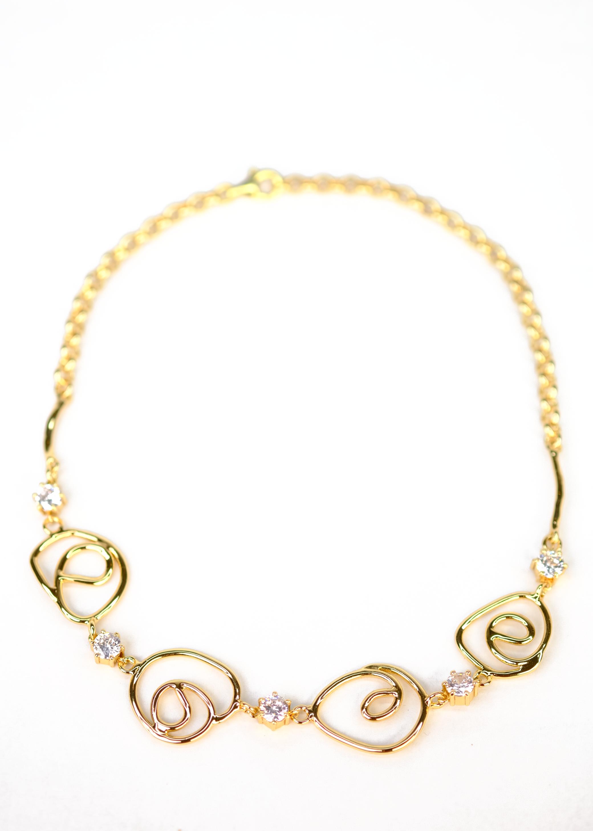 Voodoo Jewels Bold Shapes Sun collana bronzo placcato oro