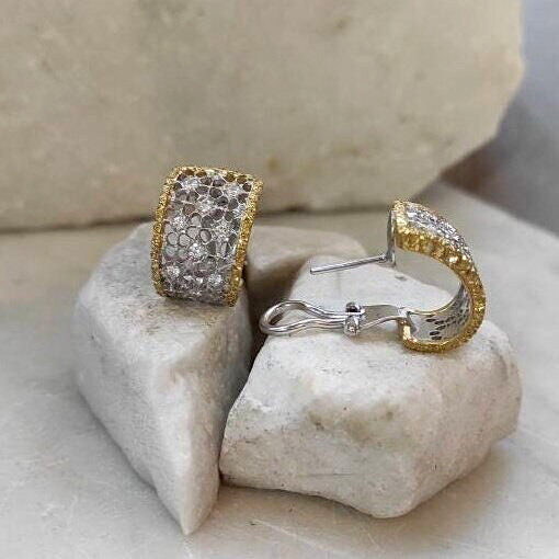 Anna Gioielli Orafo Fiorentino Orecchini Oro Diamanti 0,44ct