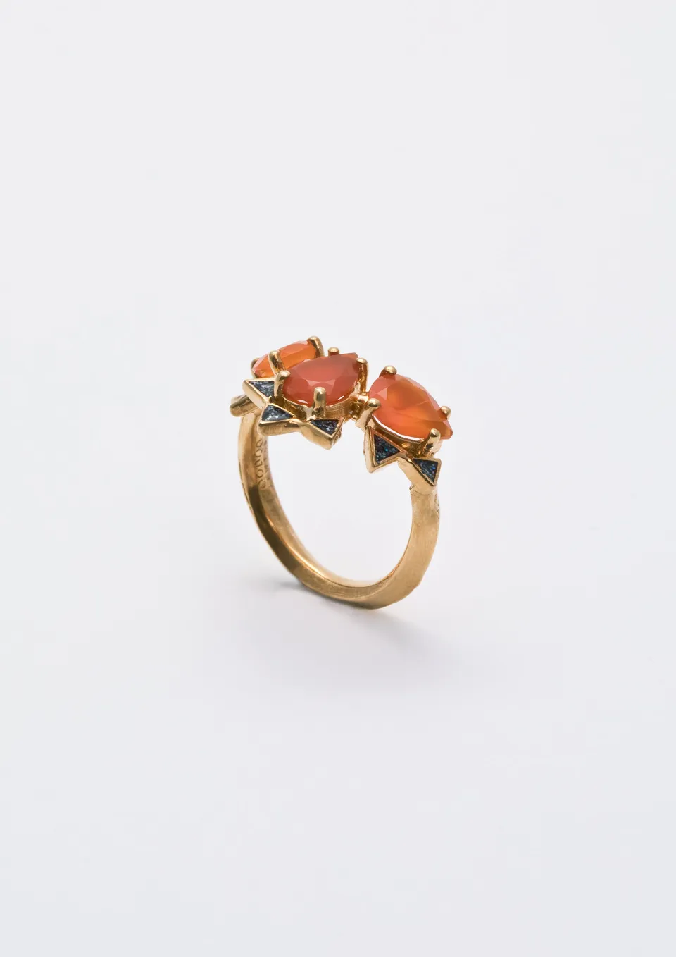 Voodoo Jewels Bold Shapes Rupali Anello Corniola Smalto