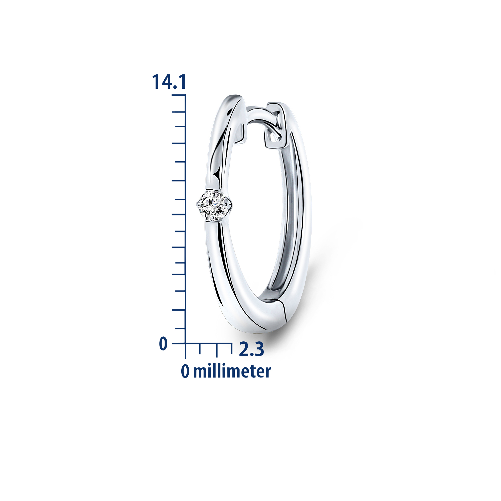 Miore Earrings orecchini oro bianco 9kt classici