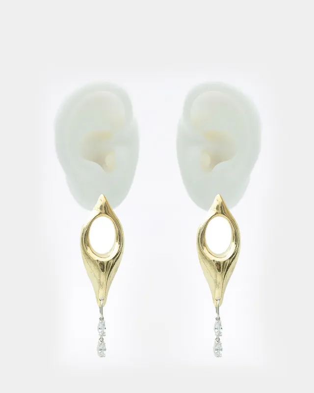 Voodoo Jewels Bold Shapes Ananke orecchini brone marquise