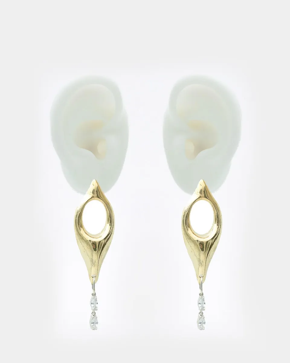 Voodoo Jewels Bold Shapes Ananke orecchini brone marquise