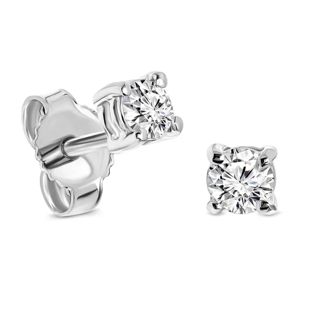 Miore Orecchini Oro Bianco 14KT 585