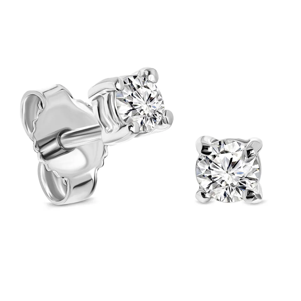 Miore Orecchini Oro Bianco 14KT 585