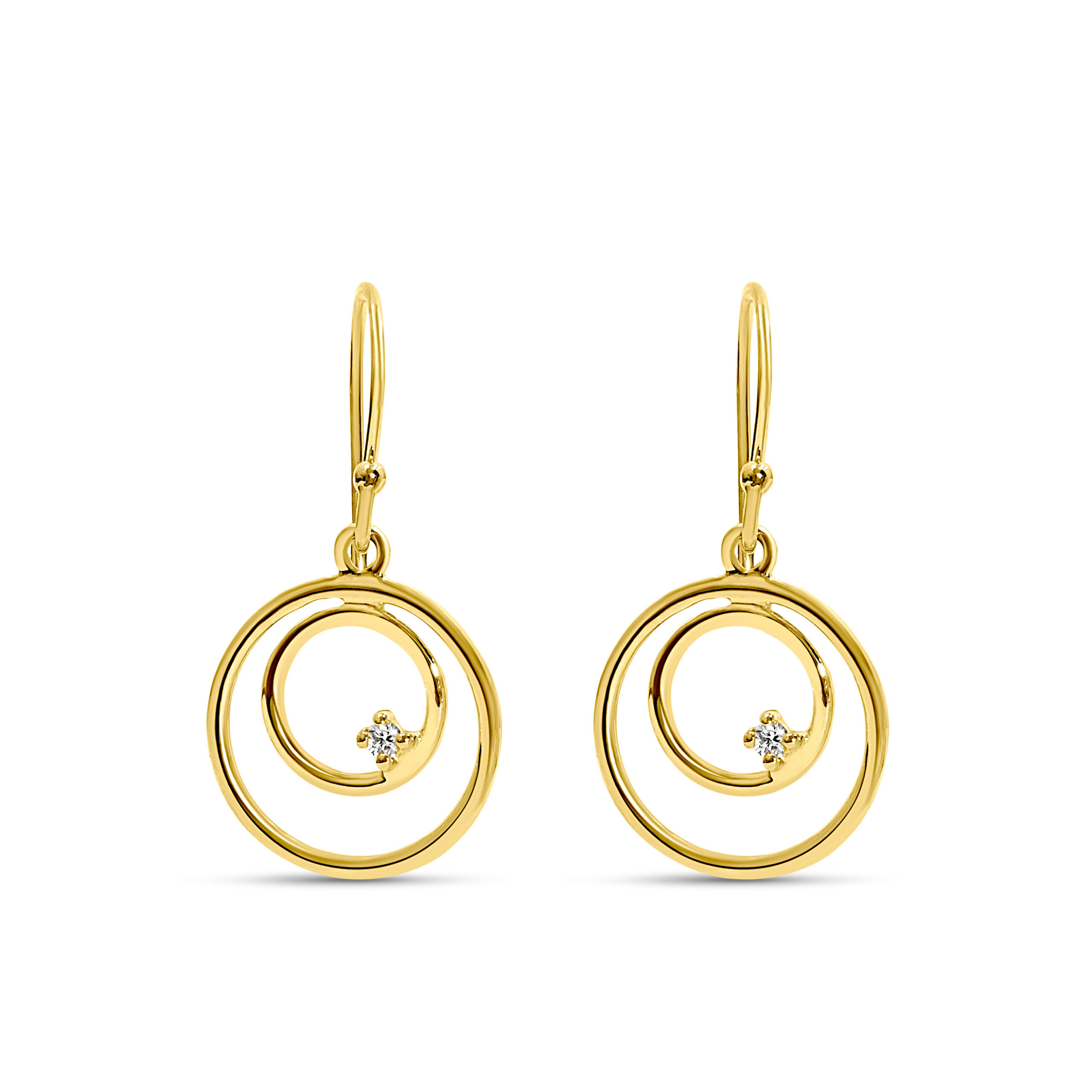 Miore Earrings Orecchini oro giallo 14Kt classici