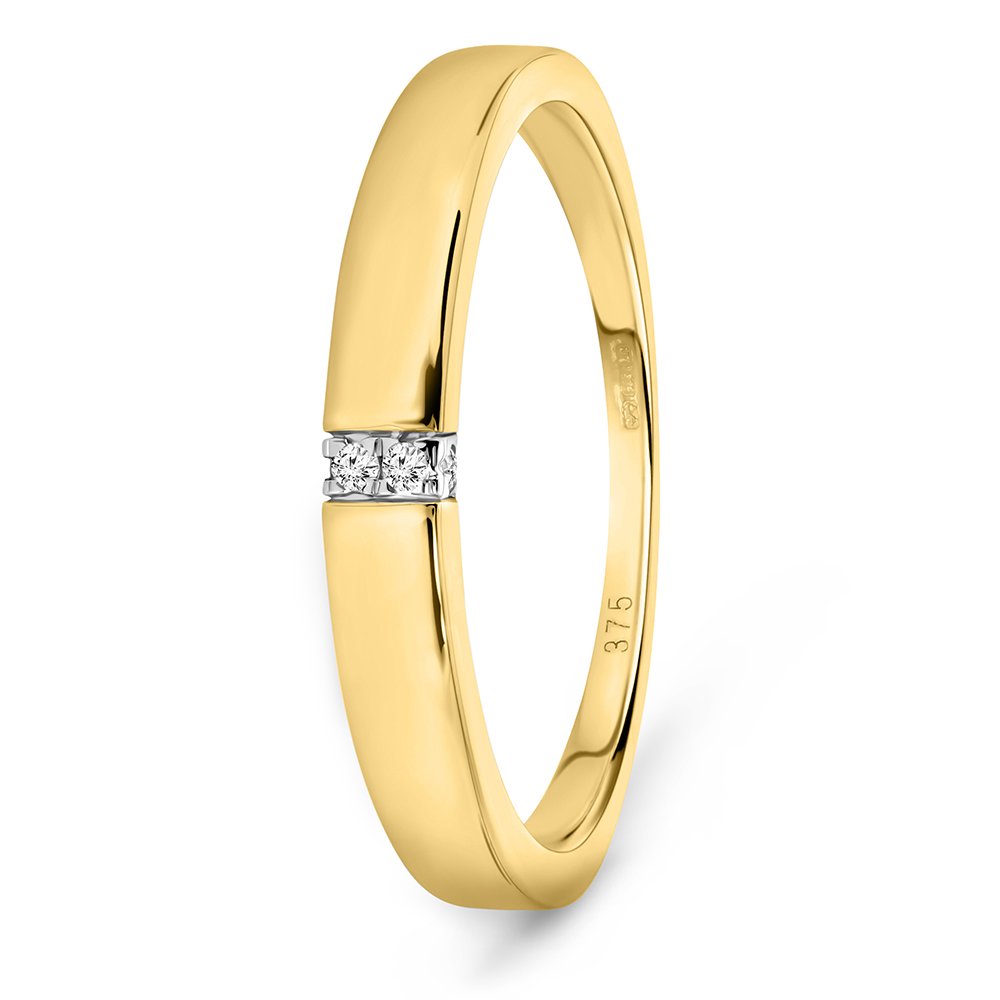 MIORE Anello oro giallo 9 kt senza pietre