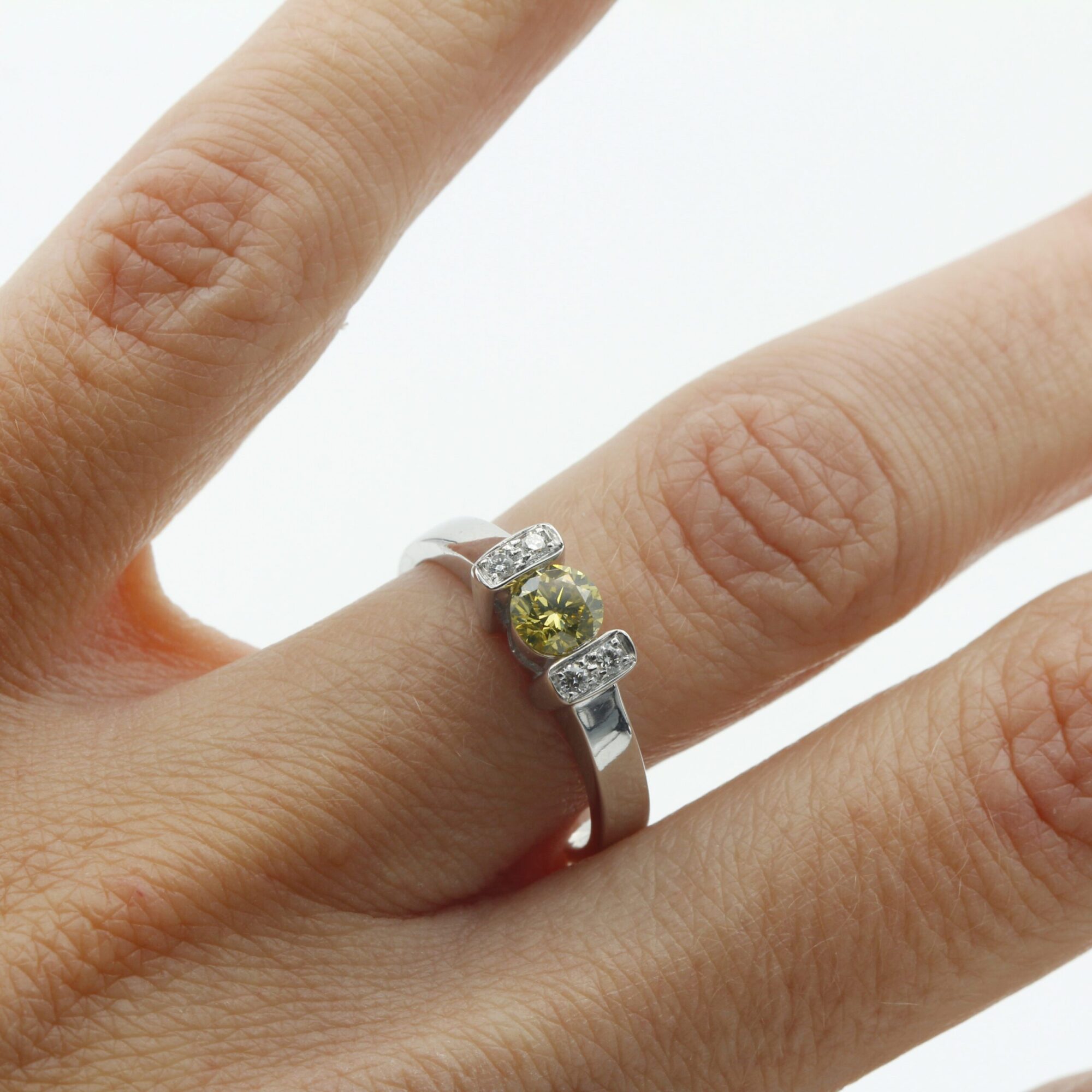Anna Gioielli Classici Anello Oro Bianco Diamante 0,55 ct
