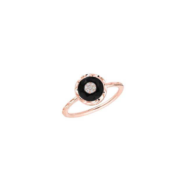 Korloff Je Play JL-JJPR02 anello oro rosa onice diamanti