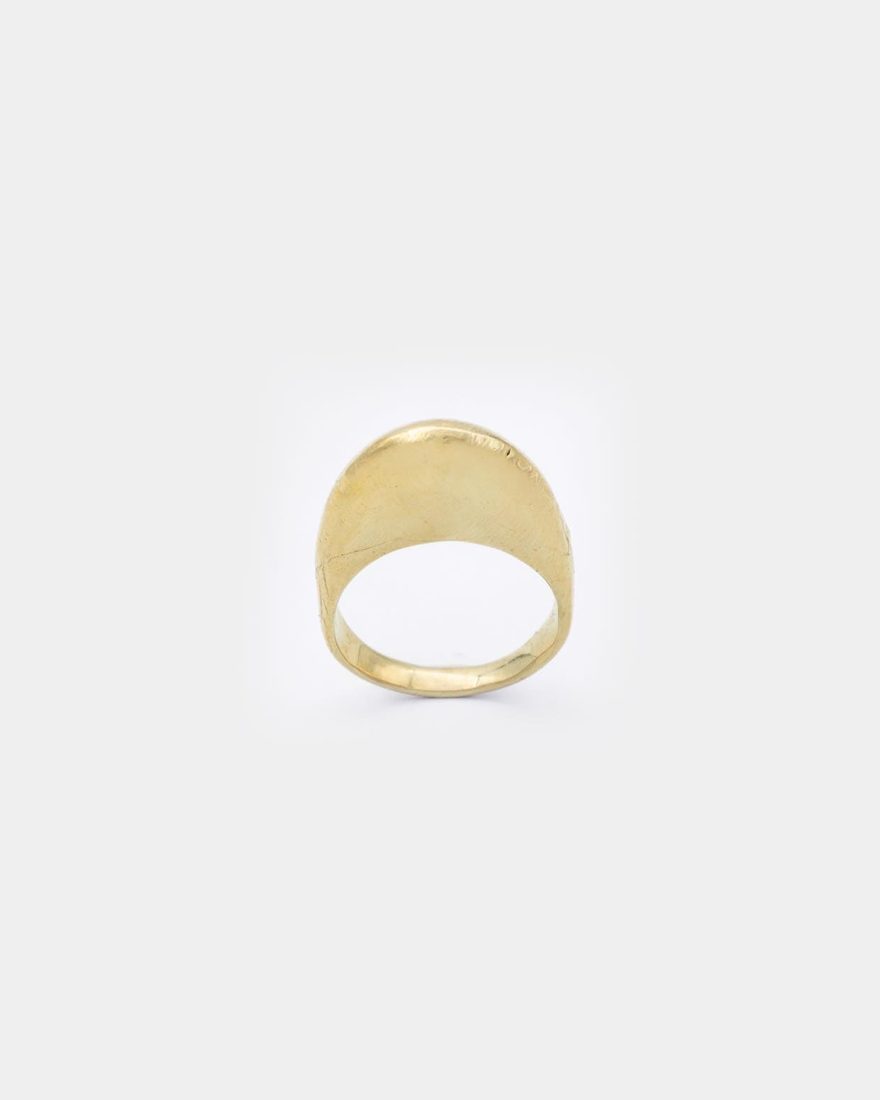 Voodoo Jewels Bold Shapes Kerbe anello brone misura M