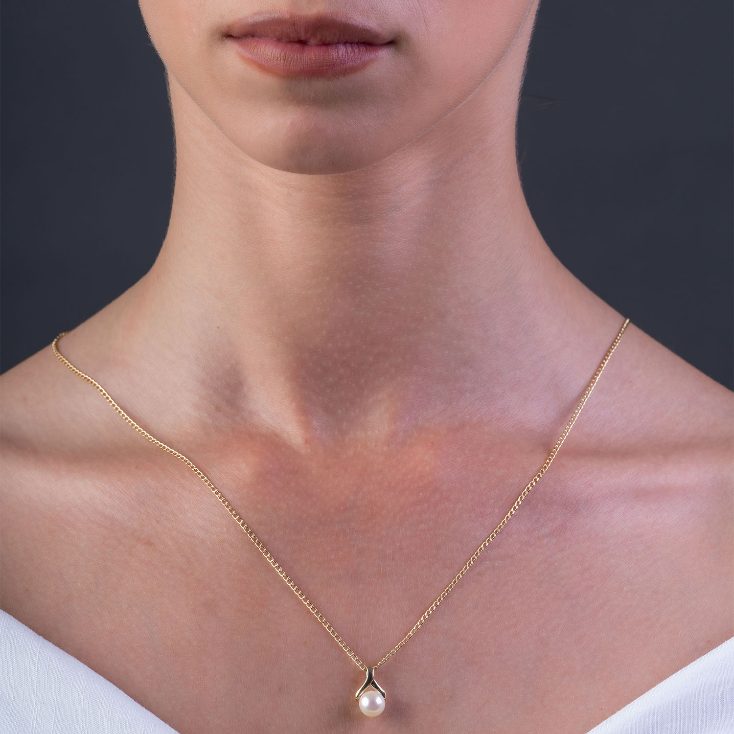 Miore Necklace Collana oro giallo 9Kt perla