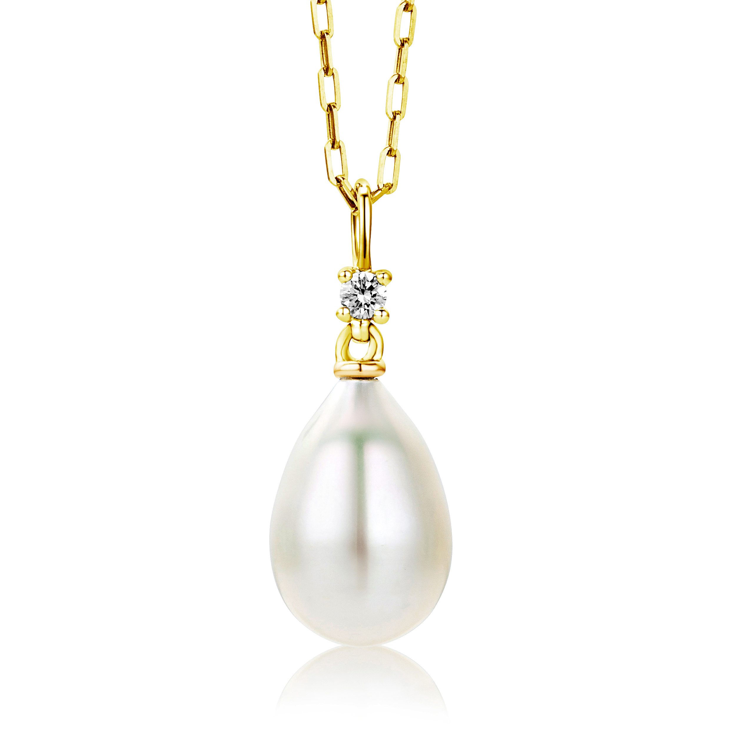 Miore Collana Oro Giallo 18Kt Perla Acqua Dolce