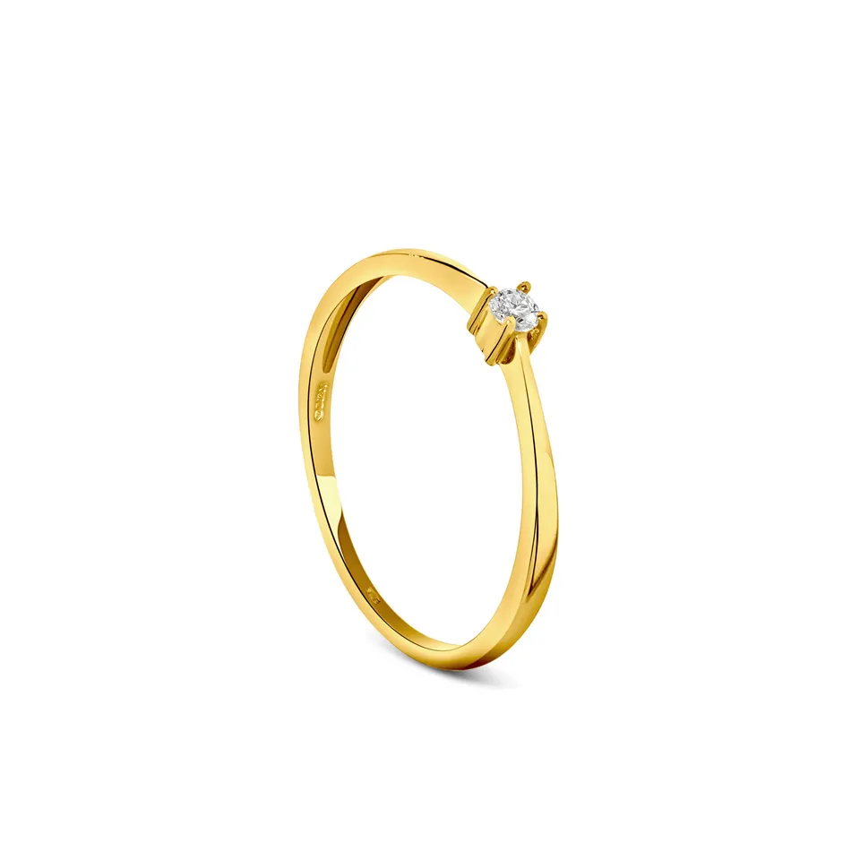 Miore Ring Anello oro giallo 9Kt classico