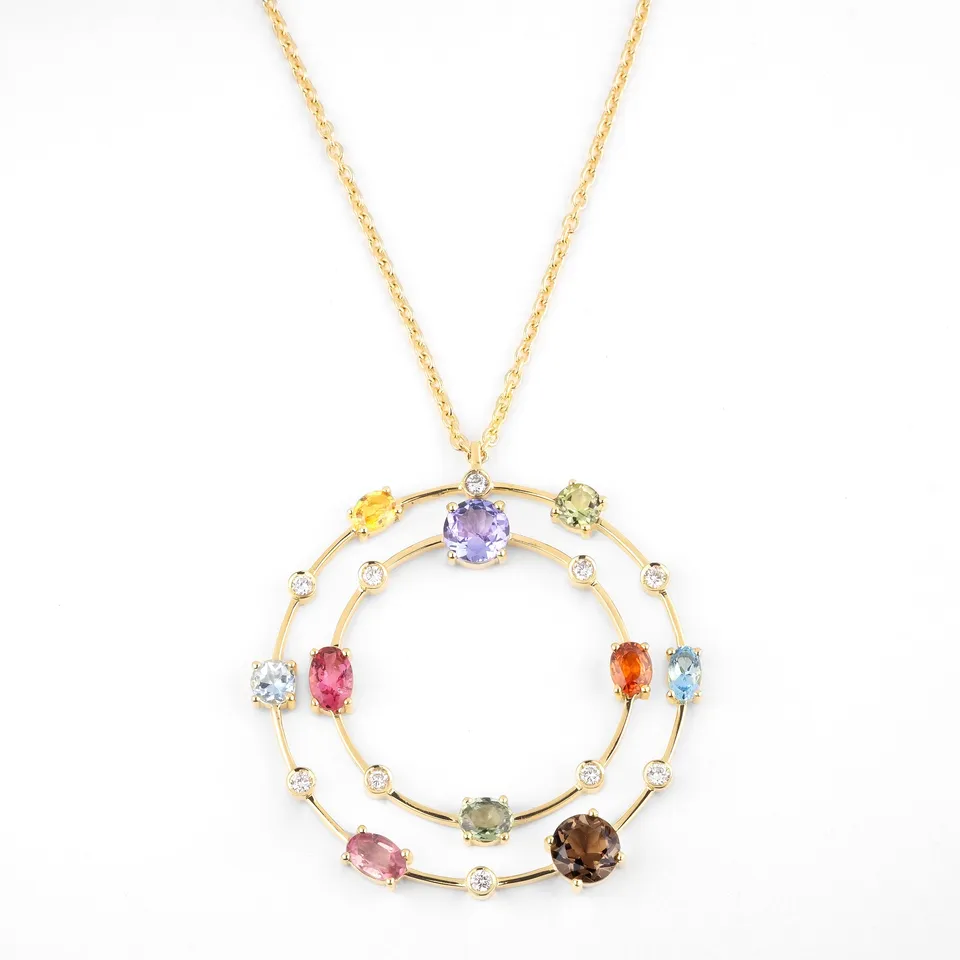 Noi Gioielli Firenze 1873 Incanto collana oro giallo diamanti 88cm
