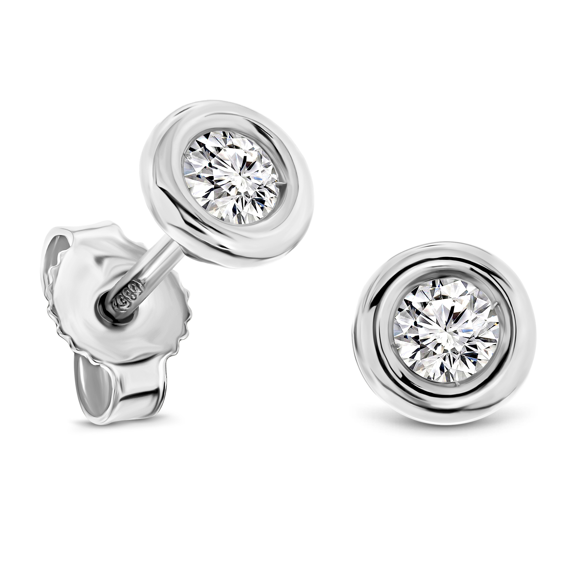 Miore Earrings Orecchini oro bianco 14kt 585