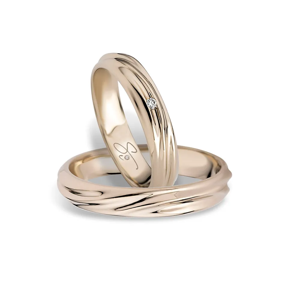 Polello Sì Lo Voglio Fedi Oro Champagne 18Kt
