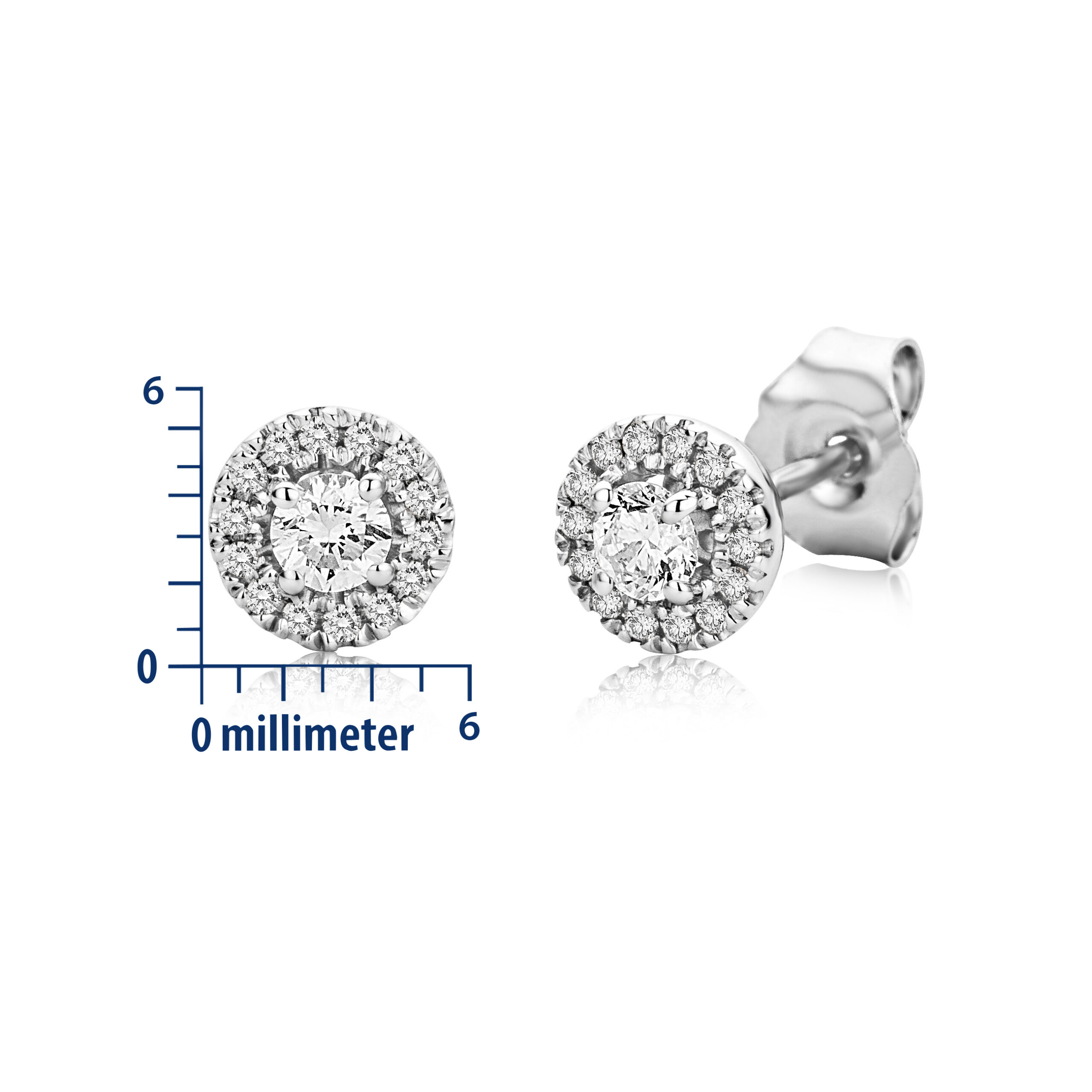 Miore Orecchini Oro Bianco 9 Kt (375)