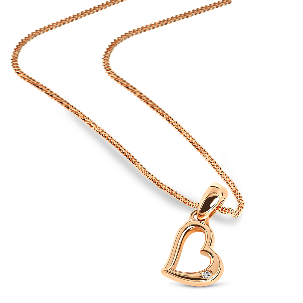 Miore collana oro rosa 9kt 375