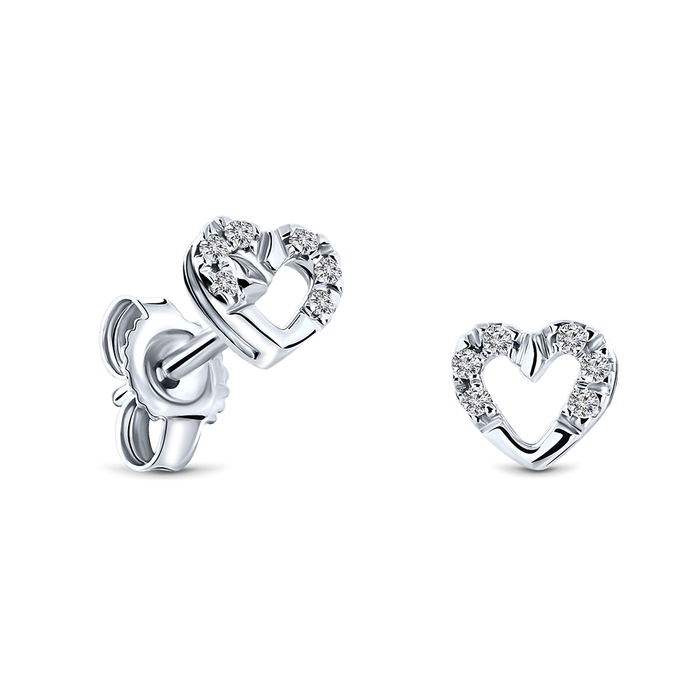 Miore Earrings Orecchini Oro Bianco 9Kt