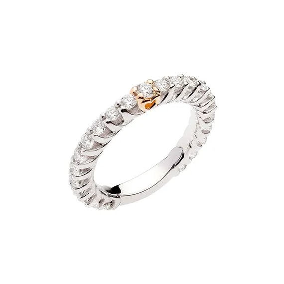 Polello Si Lo Voglio Anello Veretta oro diamanti