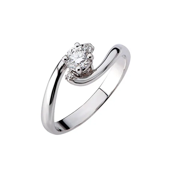 Polello Stresa Anello in Oro con Diamanti Donna