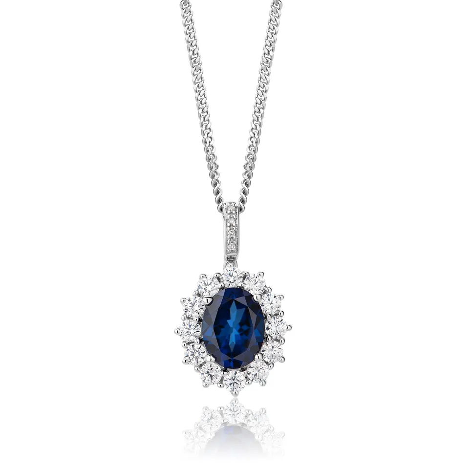 Miore Collana Argento 925 con Zirconia Cubica