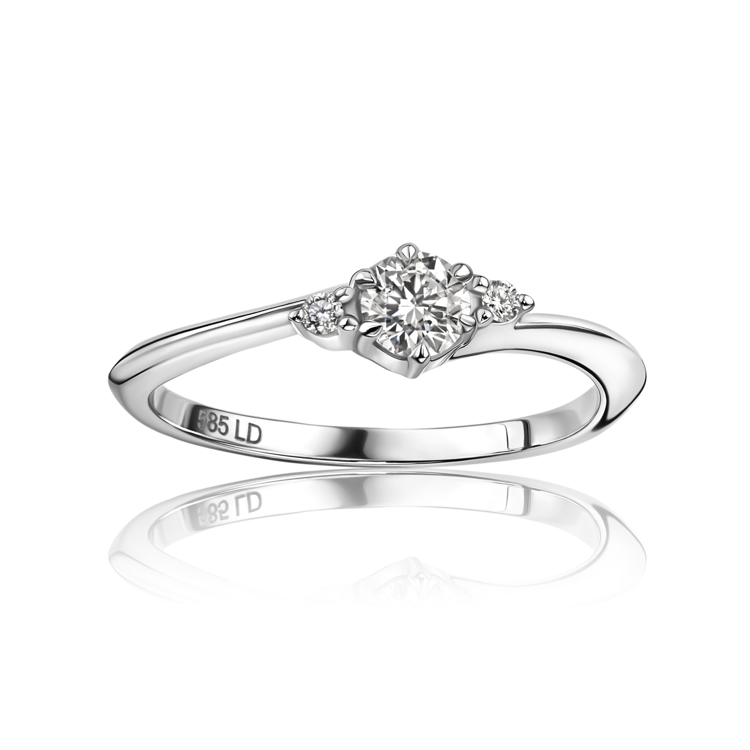 Miore Ring anello oro bianco 14KT 585