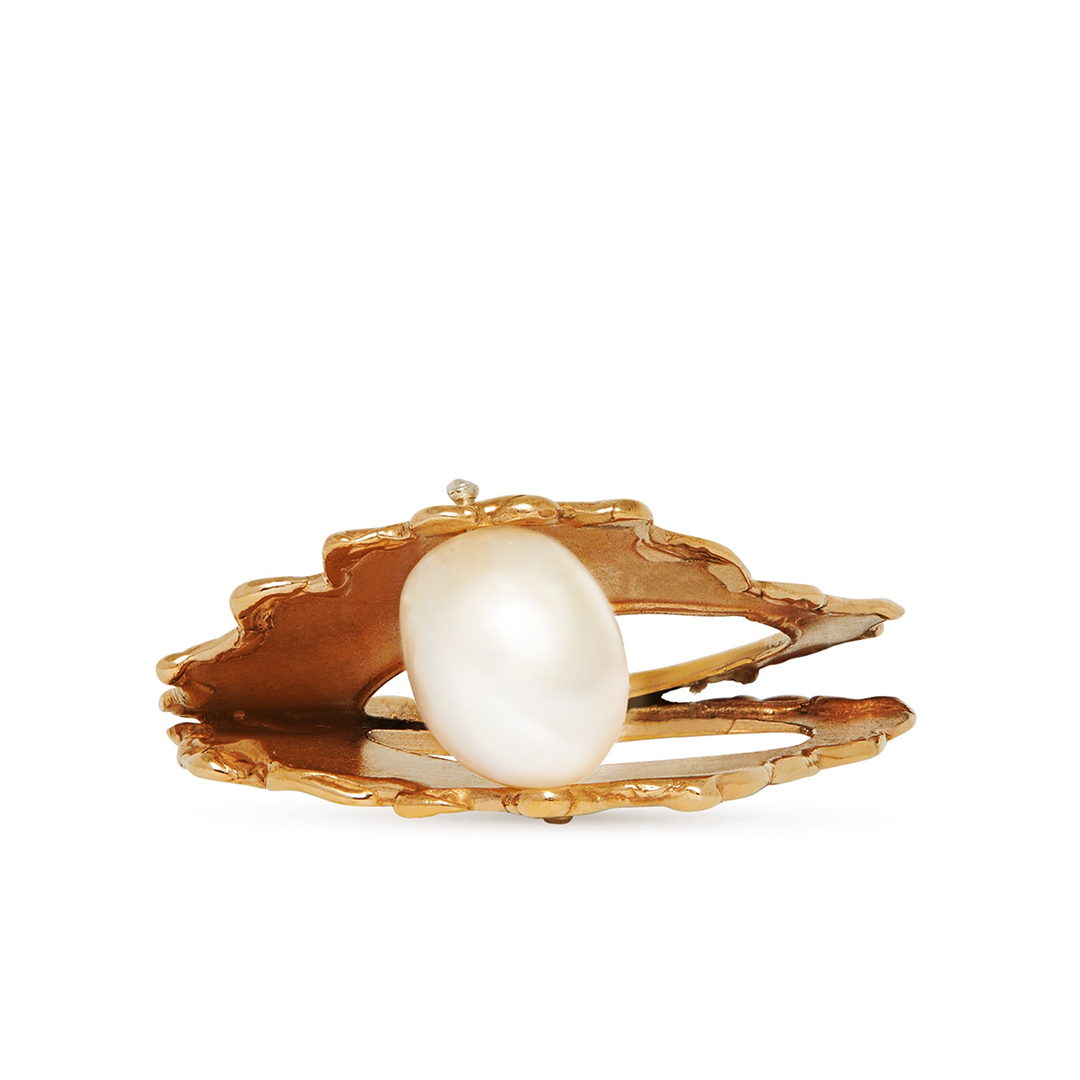 Giulia Iosco Eclipse Rose anello ovale scultoreo rosa