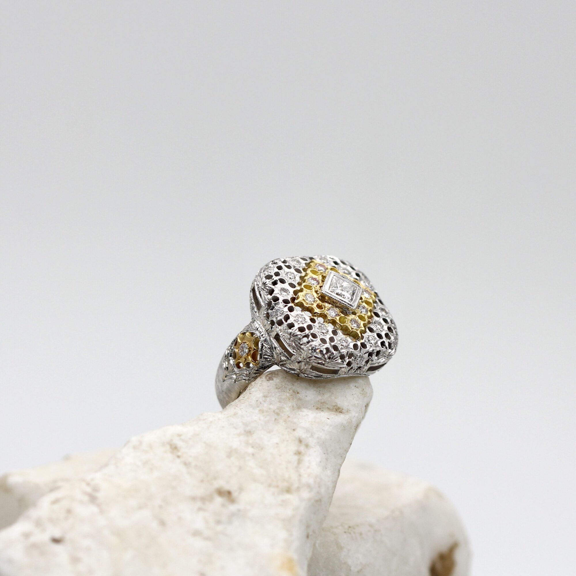 Anna Gioielli Prestige anello oro bianco diamanti 0,81 ct