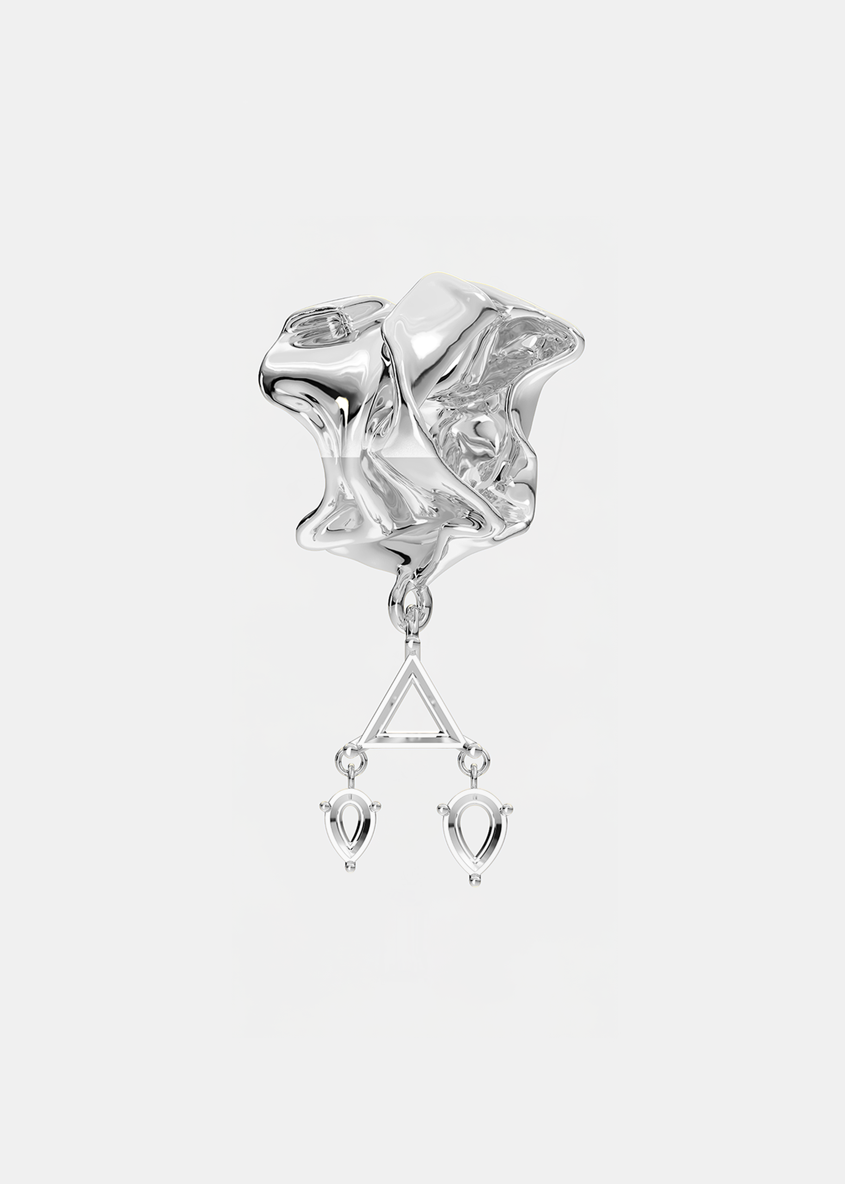Voodoo Jewels Bold Shapes Neptune earcuff bronzo oro