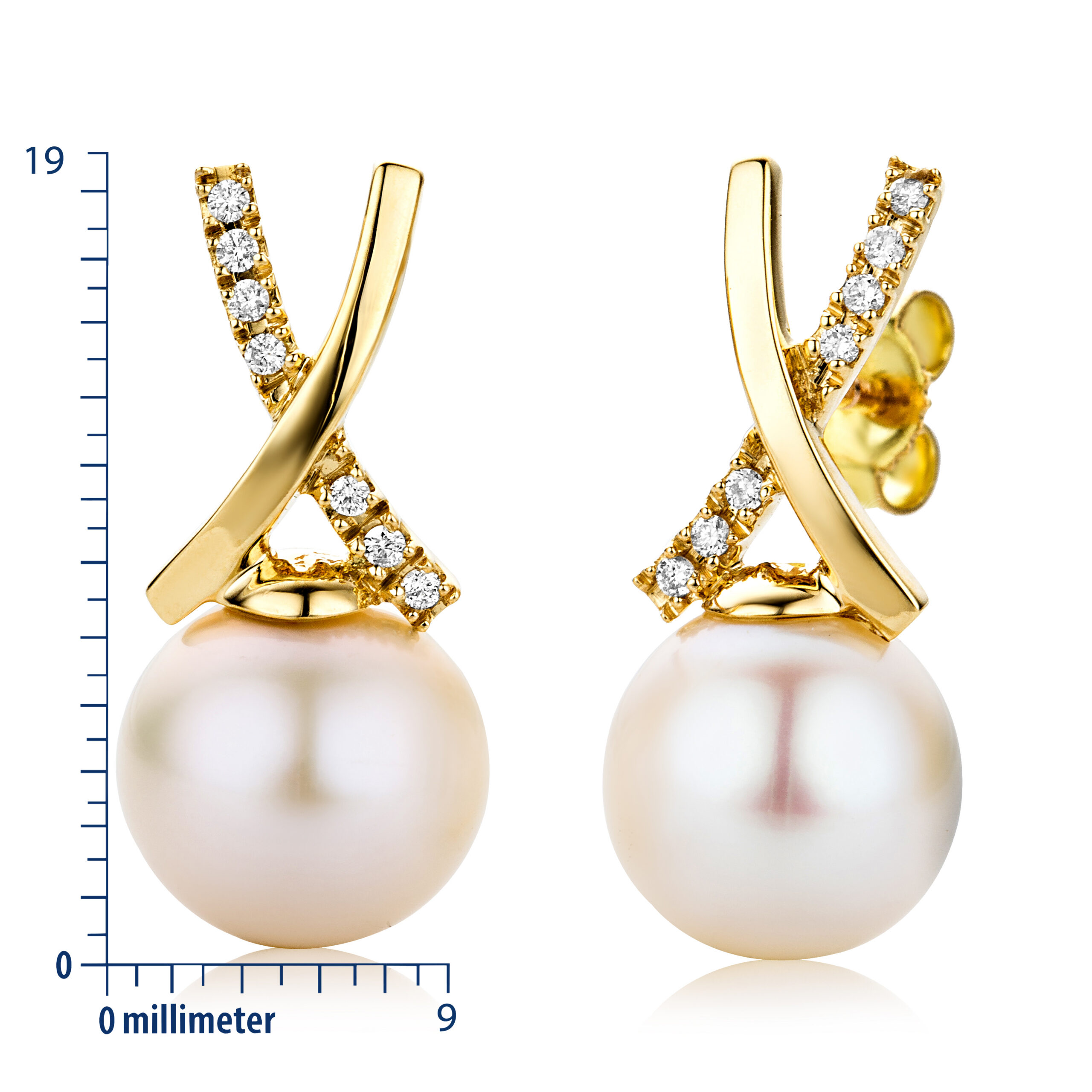 MIORE Orecchini oro giallo 18kt perla coltivata