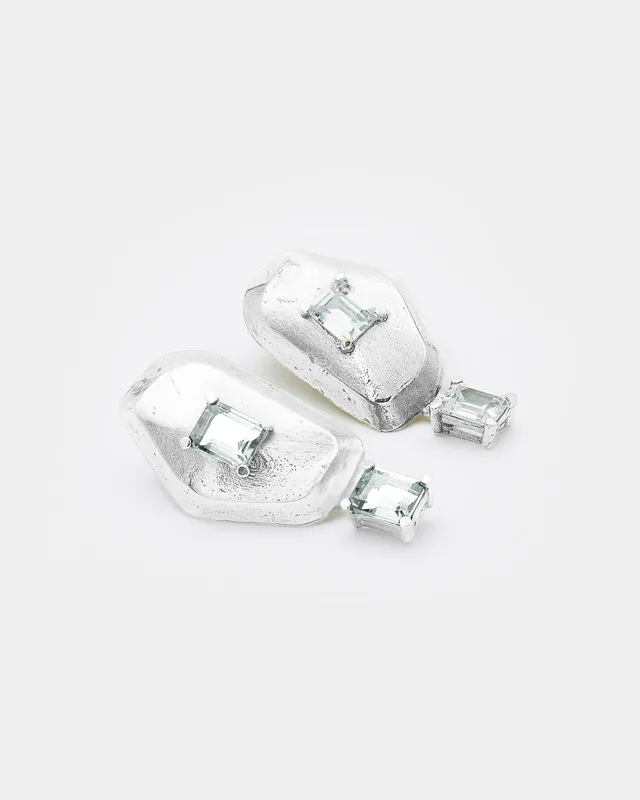 Voodoo Jewels Bold Shapes Dione orecchini bronzo zircone