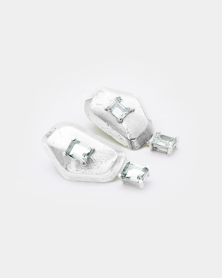 Voodoo Jewels Bold Shapes Dione orecchini bronzo zircone