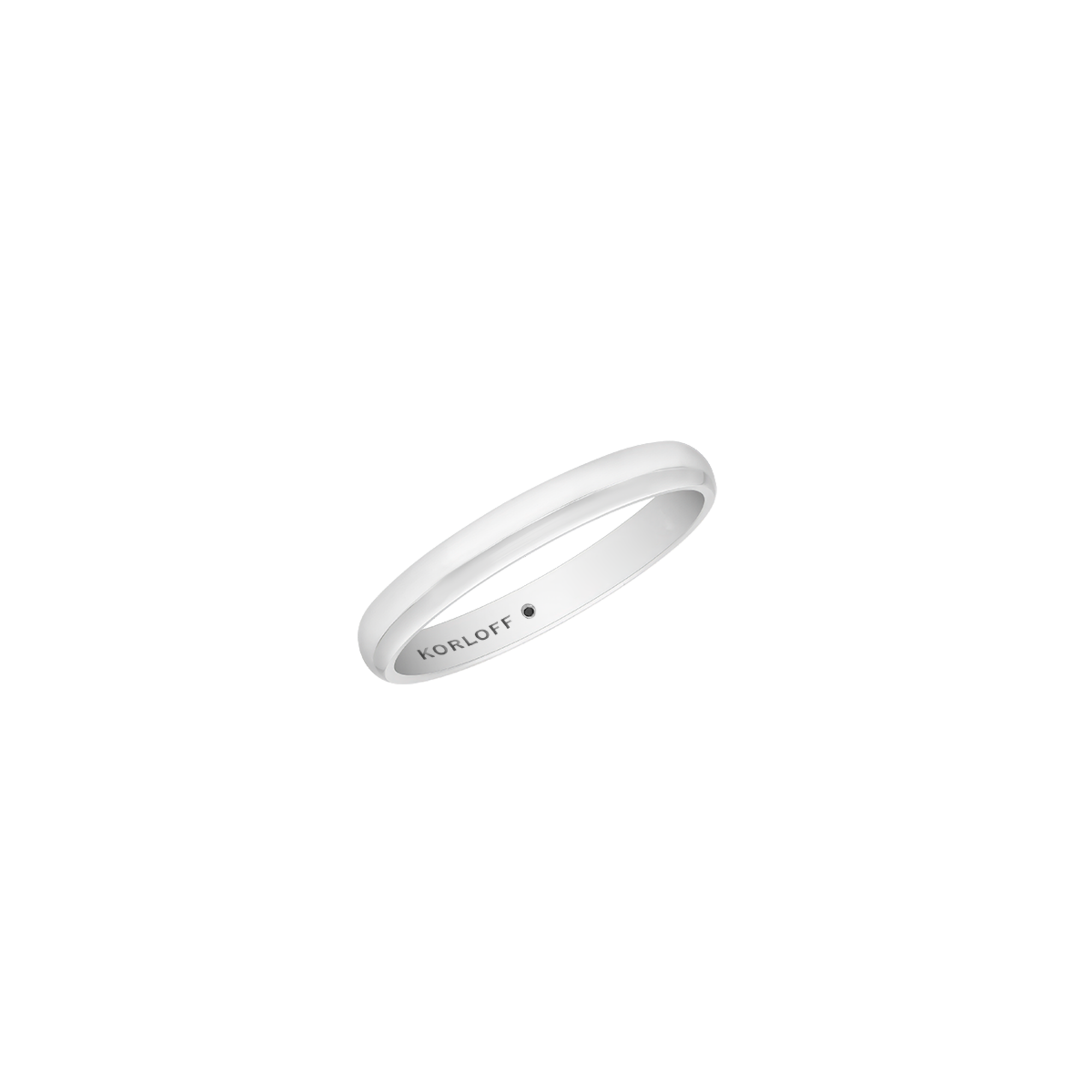 Korloff Harmonie Alliance 3mm Anello platino PL