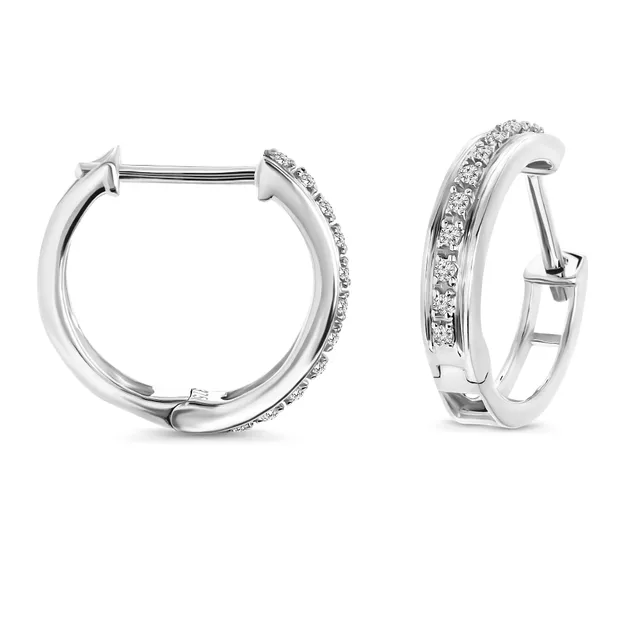 Miore Orecchini Oro Bianco 9 Kt 375
