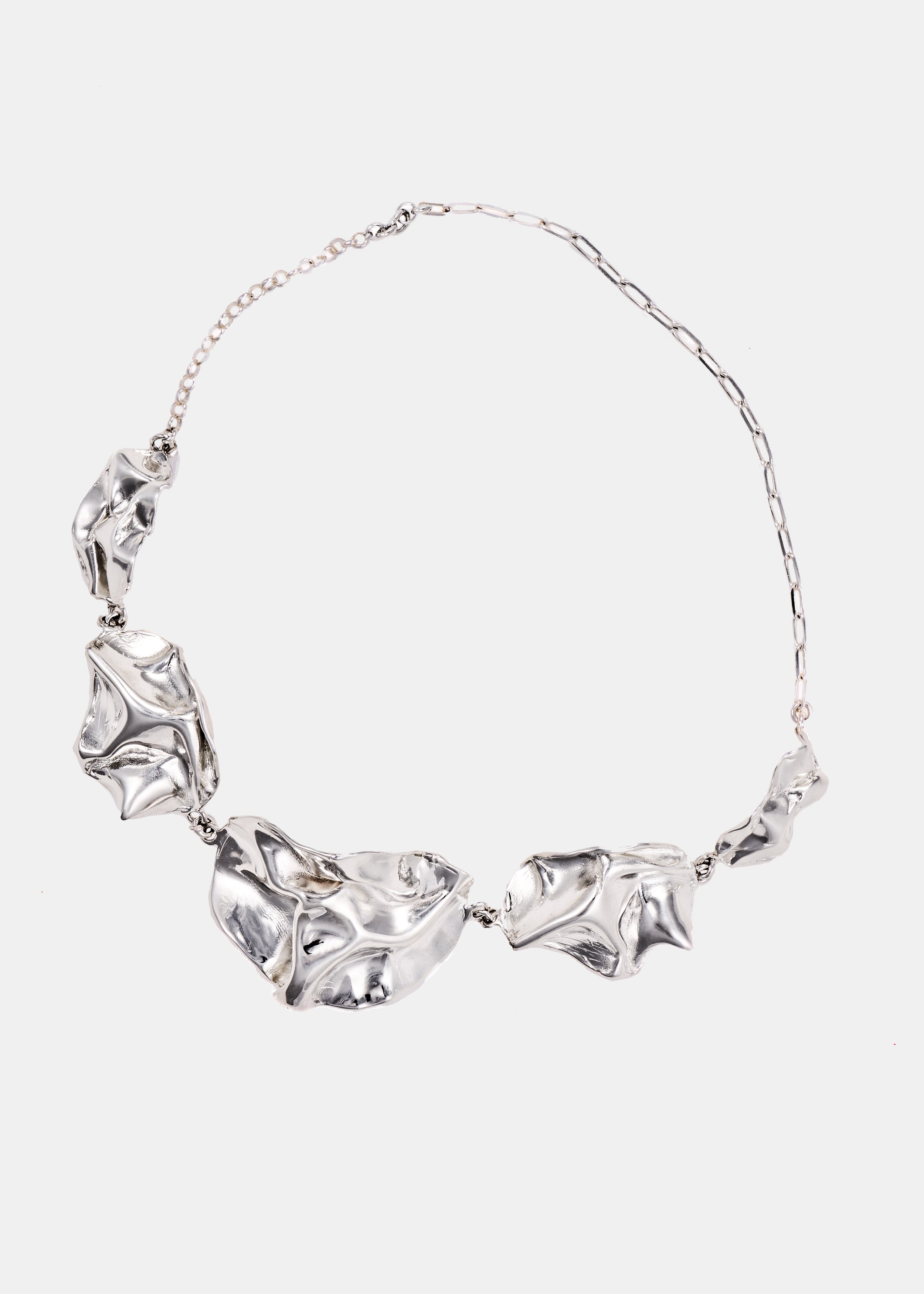 Voodoo Jewels Bold Shapes Huacas Necklace choker argentato