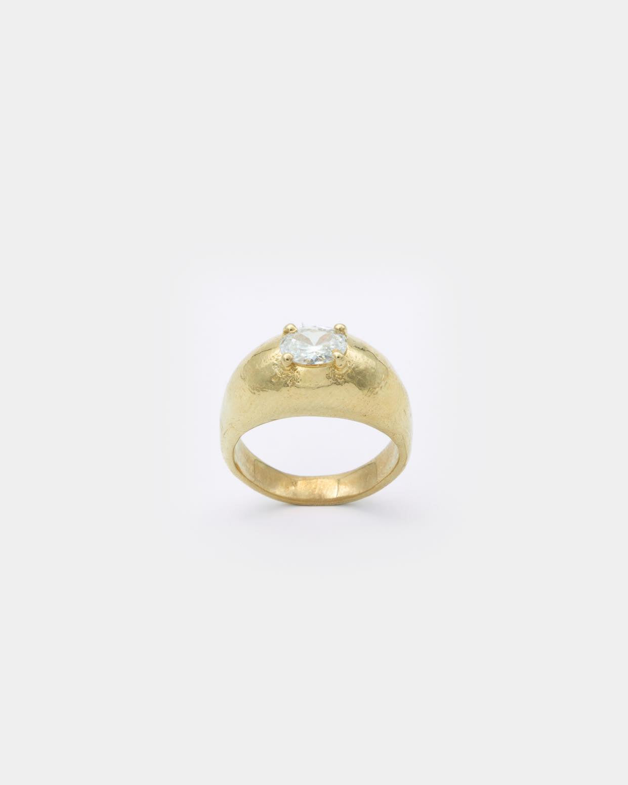 Voodoo Jewels Bold Shapes Vega anello brone zircone ovale M