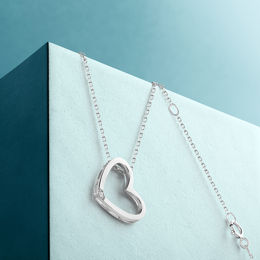 Miore collana oro bianco 9 kt 375