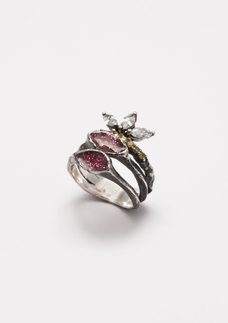 Voodoo Jewels Bold Shapes Cassia anello argento M