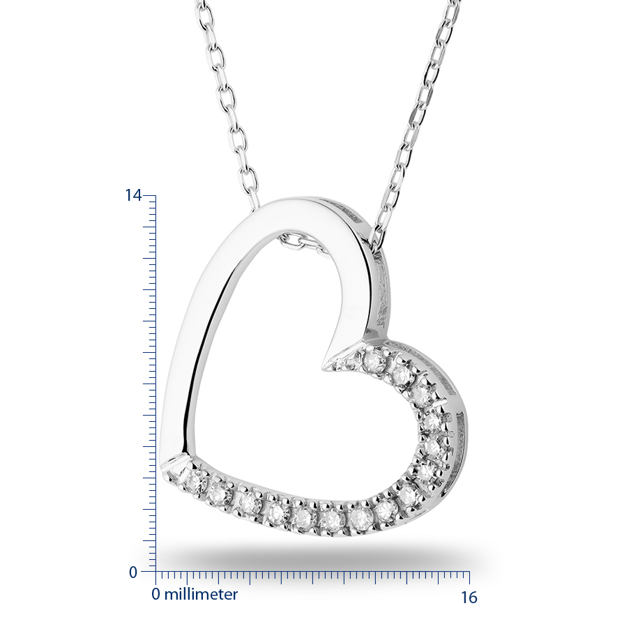 Miore Necklace collana oro bianco 9kt 375